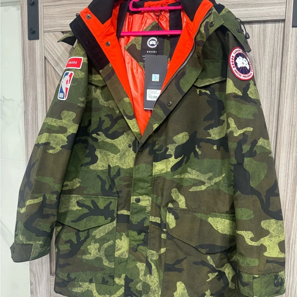 Canada Goose x NBA x Rhude Camo Portage Jacket - Picture 1 of 6